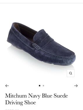 To Boot Navy Suede driving shoe
